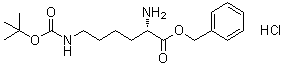 N6-[(1,1-Dimethylethoxy)carbonyl]-L-lysine phenylmethyl ester monohydrochloride molecular structure (CAS 133170-57-7)