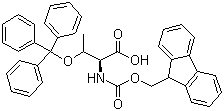 Fmoc-O-trityl-L-threonine molecular structure (CAS 133180-01-5)