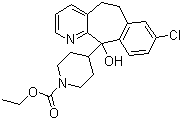 4-(8-Chloro-6,11-dihydro-11-hydroxy-5H-benzo[5,6]cyclohepta[1,2-b]pyridin-11-yl)-1-piperidinecarboxylic acid ethyl ester molecular structure (CAS 133284-74-9)
