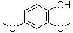 structure of CAS# 13330-65-9, 2,4-Dimethoxyphenol