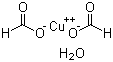 Copper(II) formate hydrate molecular structure (CAS 133386-04-6)