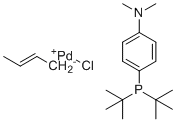 structure of CAS# 1334497-06-1, Chloro(crotyl)[di-tert-butyl(4-dimethylaminophenyl)phosphine]palladium(II)