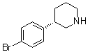 结构式 CAS# 1335523-82-4, (3S)-3-(4-溴苯基)哌啶