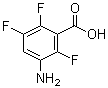 structure of CAS# 133622-65-8, 3-Amino-2,5,6-trifluorobenzoic acid;2,3,6-Trifluoro-5-aminobenzoic acid