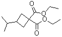 3-异丙基-1,1-环丁烷二甲酸二乙酯分子结构 (CAS 13363-89-8)