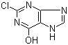 2-Chloro-6-hydroxypurine molecular structure (CAS 13368-14-4)