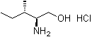 结构式 CAS# 133736-94-4, [S-(R*,R*)]-2-氨基-3-甲基-1-戊醇盐酸盐