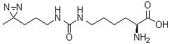 ((3-(3-Methyl-3H-diazirin-3-yl)propamino)carbonyl)-Nepsilon-L-lysine molecular structure (CAS 1337883-32-5)