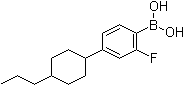 [4-(4-丙基环己基)-2-氟苯基]硼酸分子结构 (CAS 1337992-05-8)