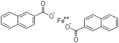 Iron naphthenate molecular structure (CAS 1338-14-3)