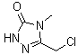 5-(Chloromethyl)-2,4-dihydro-4-methyl-3H-1,2,4-triazol-3-one molecular structure (CAS 1338226-21-3)