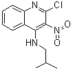 2-氯-N-(2-甲基丙基)-3-硝基-4-喹啉胺分子结构 (CAS 133860-75-0)