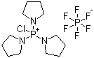 structure of CAS# 133894-48-1, Chlorotripyrrolidinophosphonium hexafluorophosphate;PyClOP