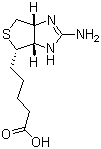structure of CAS# 13395-35-2, Iminobiotin;(3aR,6S,6aS)-2-Amino-3a,4,6,6a-tetrahydro-1H-thieno[3,4-d]imidazole-6-pentanoic acid