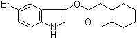 structure of CAS# 133950-70-6, 5-Bromo-3-indoxyl nonanoate