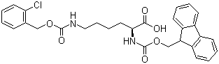 N-(9-Fluorenylmethyloxycarbonyl)-N'-(2-chlorobenzyloxycarbonyl)-L-lysine molecular structure (CAS 133970-31-7)