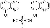 8-羟基喹啉硫酸盐分子结构 (CAS 134-31-6)