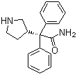 structure of CAS# 134002-25-8, 3-(S)-(1-Carbamoyl-1,1-diphenylmethyl)pyrrolidine;(S)-alpha,alphal-Diphenyl-3-pyrrolidineacetamide