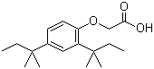 2,4-二特戊基苯氧基乙酸分子结构 (CAS 13402-96-5)