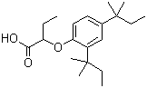 2-(2,4-二特戊基苯氧基)丁酸分子结构 (CAS 13403-01-5)