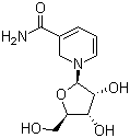 烟酰胺核糖分子结构 (CAS 1341-23-7)