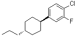 1-Chloro-2-fluoro-4-(trans-4-propylcyclohexyl)benzene molecular structure (CAS 134316-70-4)
