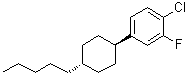 1-Chloro-2-fluoro-4-(trans-4-pentylcyclohexyl)benzene molecular structure (CAS 134316-71-5)