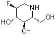 (2R,3R,4S,5S)-5-Fluoro-2-(hydroxymethyl)-3,4-piperidinediol molecular structure (CAS 134336-23-5)