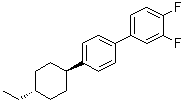 结构式 CAS# 134412-18-3, 4'-(反式-4-乙基环己基)-3,4-二氟-1,1'-联苯