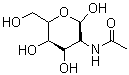 N-乙酰氨基葡萄糖分子结构 (CAS 134451-94-8)