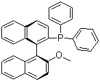 结构式 CAS# 134484-36-9, S-(+)-1,1'-联萘-2'-甲氧基-2-二苯膦