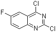 structure of CAS# 134517-57-0, 2,4-Dichloro-6-fluoroquinazoline