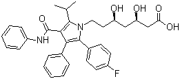 Atorvastatin molecular structure (CAS 134523-00-5)