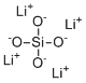Silicic acid lithium salt (1:4) molecular structure (CAS 13453-84-4)