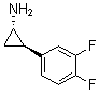(1S,2R)-2-(3,4-Difluorophenyl)-cyclopropanamine molecular structure (CAS 1345413-20-8)