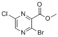 甲基3-溴-6-氯吡嗪-2-羧酸酯分子结构 (CAS 13457-28-8)
