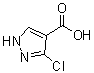 3-Chloro-1H-pyrazole-4-carboxylic acid molecular structure (CAS 134589-59-6)