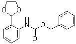 结构式 CAS# 1346597-58-7, N-[2-(1,3-二氧杂环戊烷-2-基)苯基]氨基甲酸苄酯
