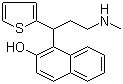 结构式 CAS# 1346599-09-4, 1-[3-(甲基氨基)-1-(2-噻吩基)丙基]-2-萘酚