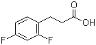 3-(2,4-Difluorophenyl)propanoic acid molecular structure (CAS 134672-70-1)
