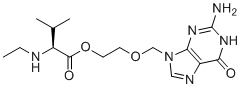structure of CAS# 1346747-69-0, N-Ethyl valacyclovir;Valaciclovir impurity D;2-[(2-amino-6-oxo-1H-purin-9-yl)methoxy]ethyl (2S)-2-(ethylamino)-3-methylbutanoate