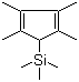 Trimethyl(2,3,4,5-tetramethyl-2,4-cyclopentadien-1-yl)silane molecular structure (CAS 134695-74-2)