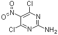 4,6-二氯-5-硝基-2-嘧啶胺分子结构 (CAS 134716-82-8)