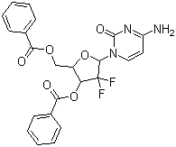 2',2'-Difluoro-2'-deoxycytidine-3',5'-dibenzoate molecular structure (CAS 134790-39-9)