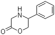 5-苯基-2-吗啉酮分子结构 (CAS 134872-85-8)
