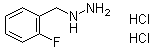 [(2-Fluorophenyl)methyl]hydrazine hydrochloride (1:2) molecular structure (CAS 1349715-77-0)