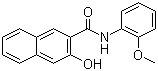 3-Hydroxy-N-(2-methoxyphenyl)-2-naphthalenecarboxamide molecular structure (CAS 135-62-6)