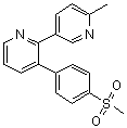 6'-Methyl-3-[4-(methylsulfonyl)phenyl]-2,3'-bipyridine molecular structure (CAS 1350206-14-2)