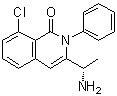 3-[(1S)-1-氨基乙基]-8-氯-2-苯基-1(2H)-异喹啉酮分子结构 (CAS 1350643-72-9)