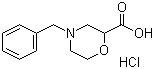 4-Benzyl-2-morpholinecarboxylic acid hydrochloride molecular structure (CAS 135072-15-0)